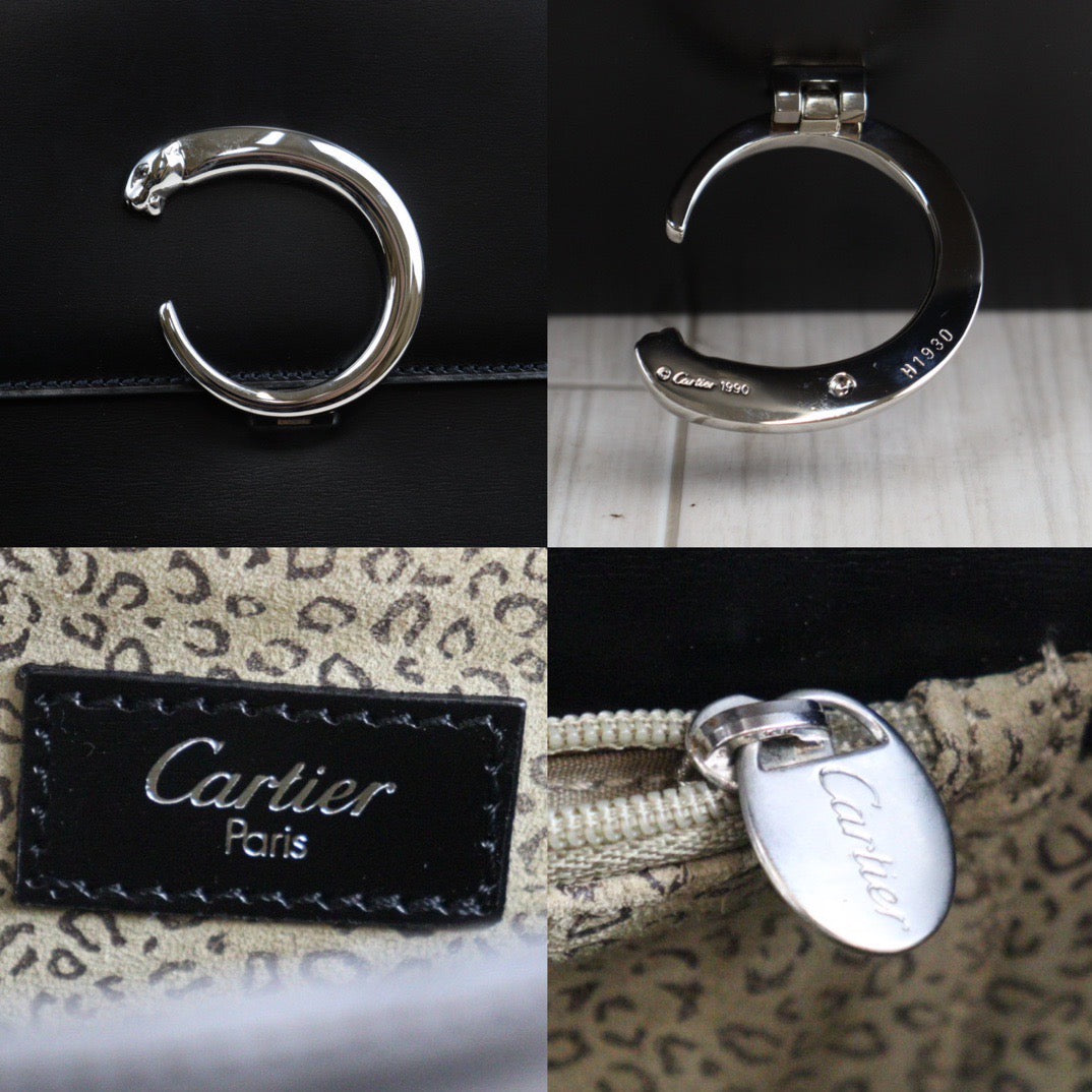 Rank A ｜ Cartier Vintage Box Leather Shoulder Bag｜Q24030743