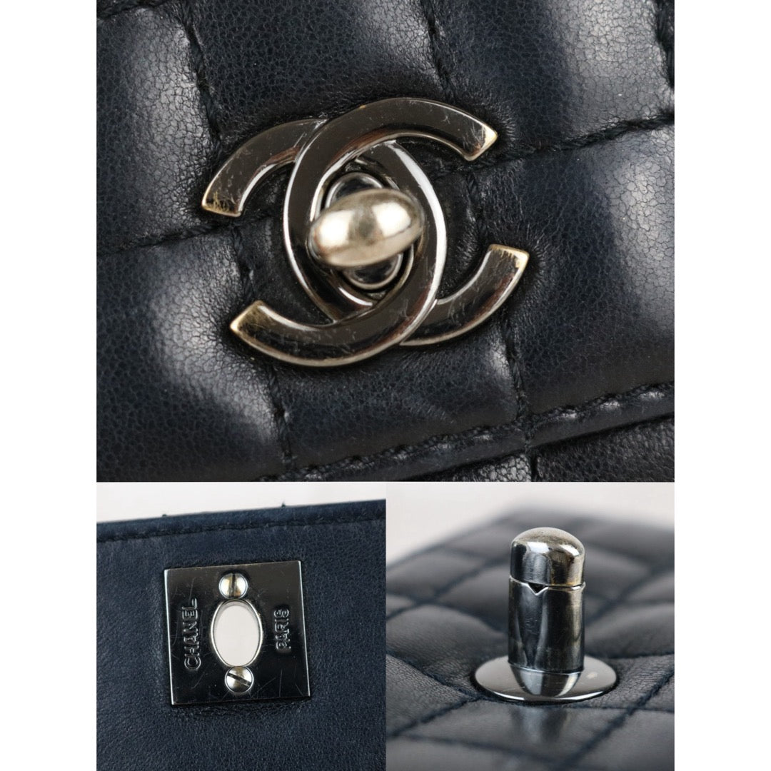 Include Entrupy Certificate of Authenticity｜Good ( Rank AB)｜CHANEL Lamb Skin Mini Chocolate Bar Black Chain Shoulder Bag  Made In 2003～2004Year｜Y26051525