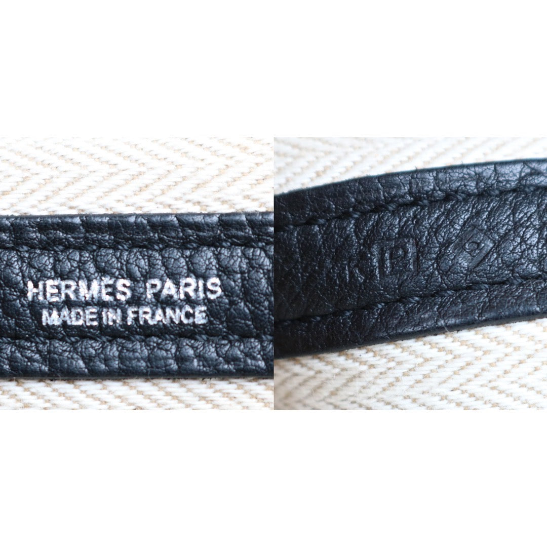 Rank A ｜ HERMES Garden Party TPM Taurillon Black Handbag ◽︎P Stamp Made in 2012 Year ｜S24060704