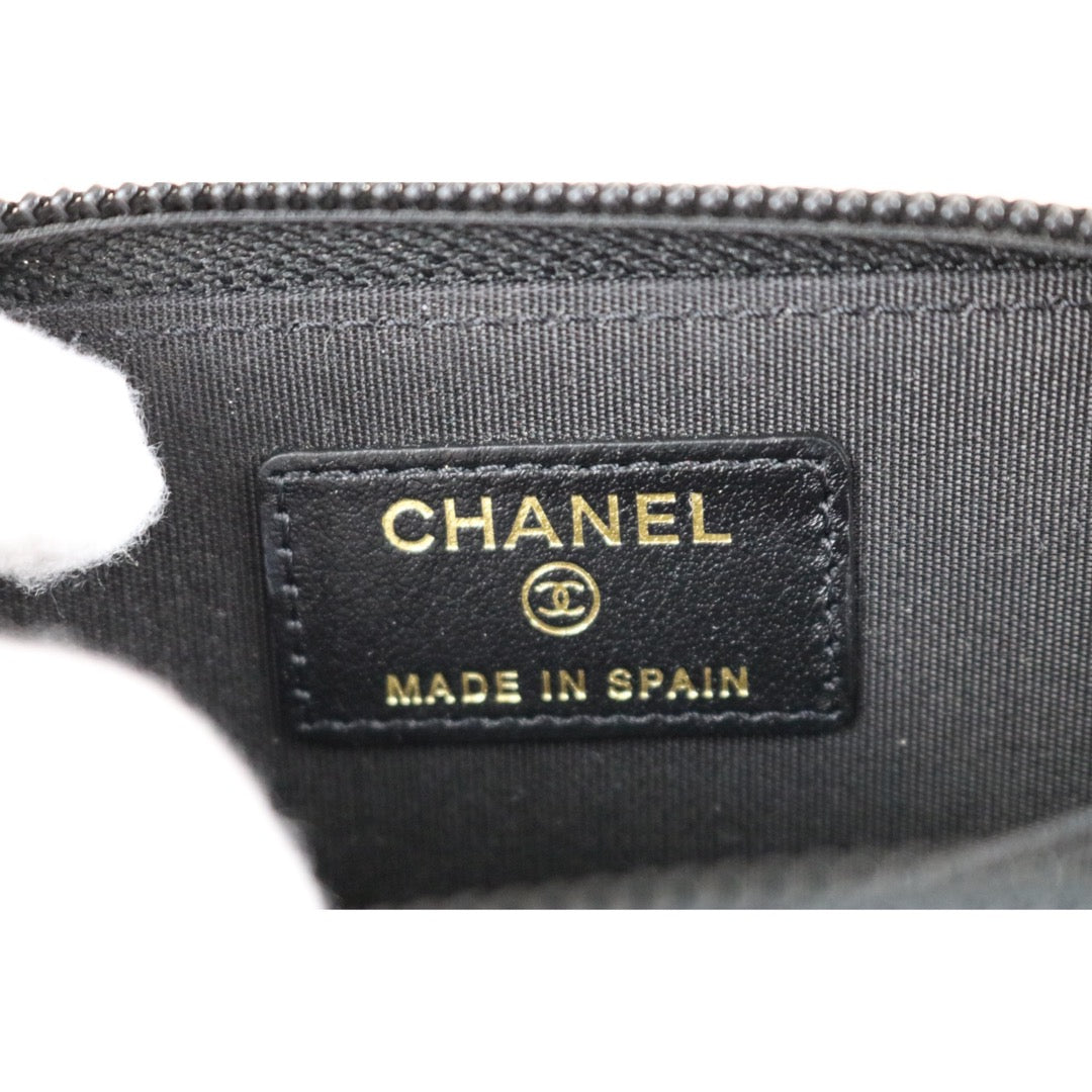 Very Good ( Rank A)｜Chanel Caviar Skin Leboy Wallet Black Made In 2020Year ｜S25072104