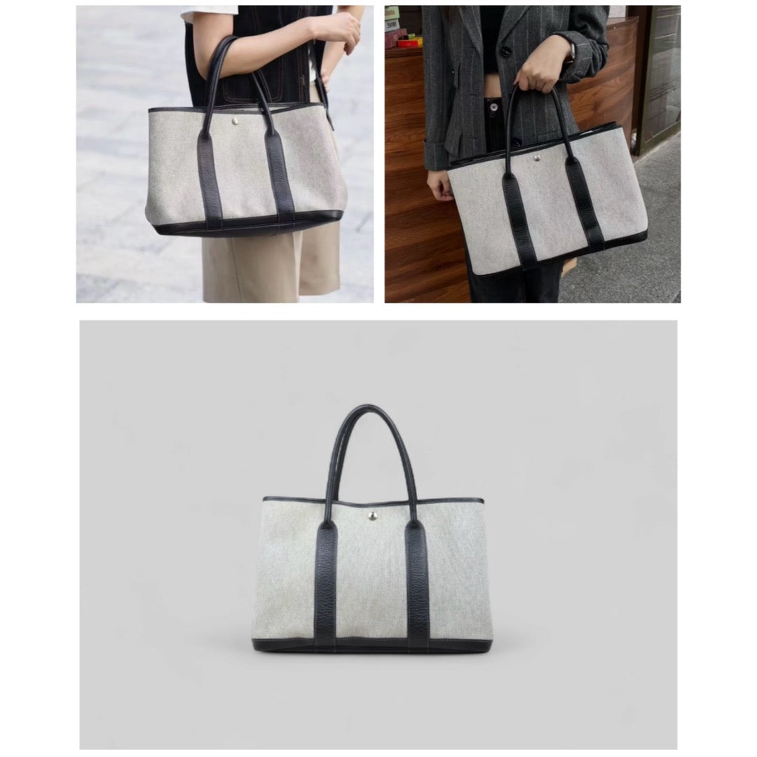 Good ( Rank AB)｜ HERMES Garden Party PM Handbag □G Stamp Made In 2003 Year｜25060601