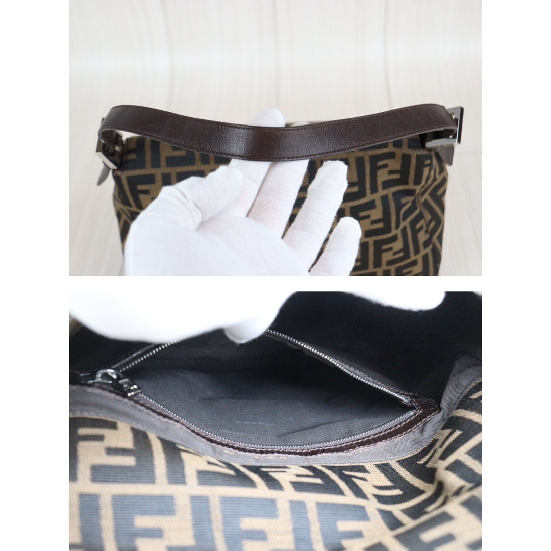 Rank AB｜ FENDI Zucca Mamma Baguette Shoulder Bag ｜23101409