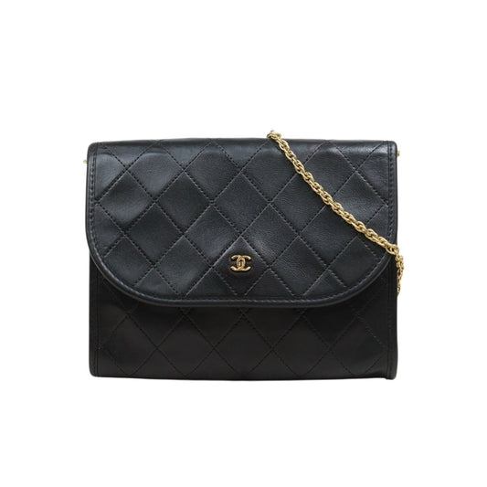 Include Entrupy Certificate of Authenticity｜Good ( Rank AB)｜ CHANEL Mini Coco Mark  Lambskin Matrasse Chain Shoulder Bag ｜26051303