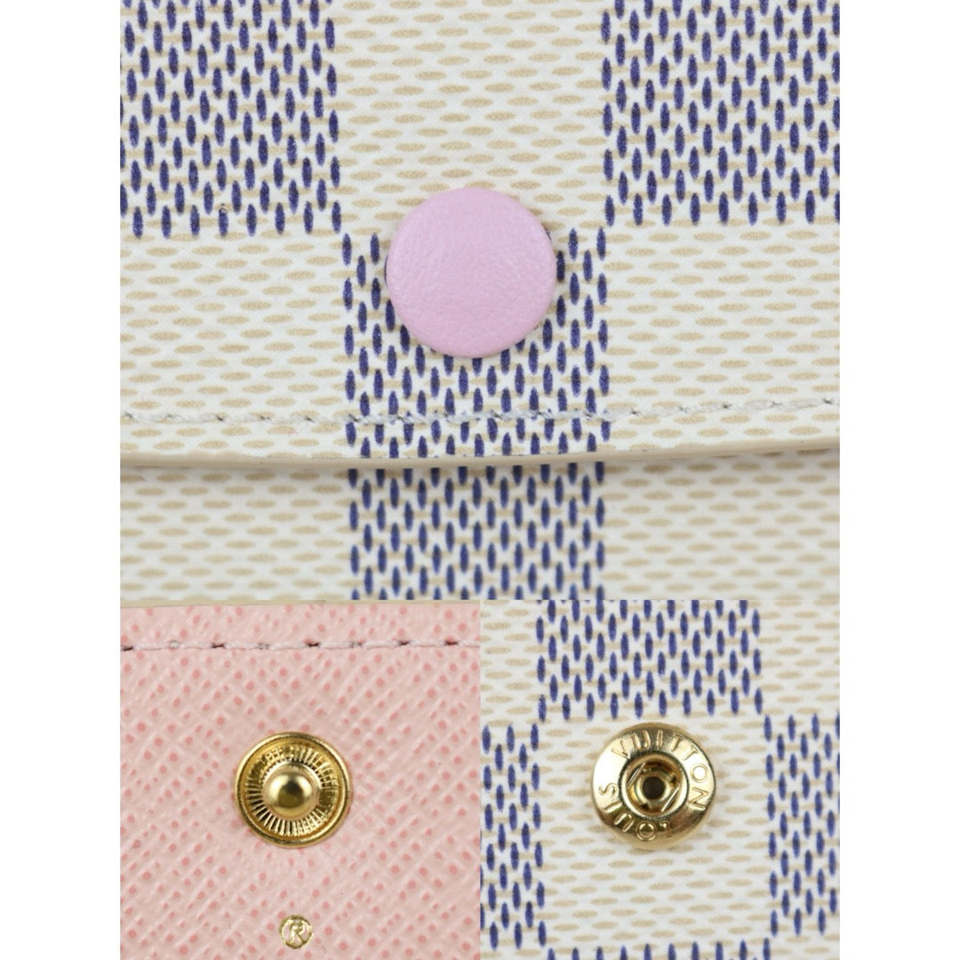Include Entrupy Certificate of Authenticity｜Excellent（Rank SA）｜Full Set  Louis Vuitton Damier Azur  Emilie Wallet  ｜X26051712