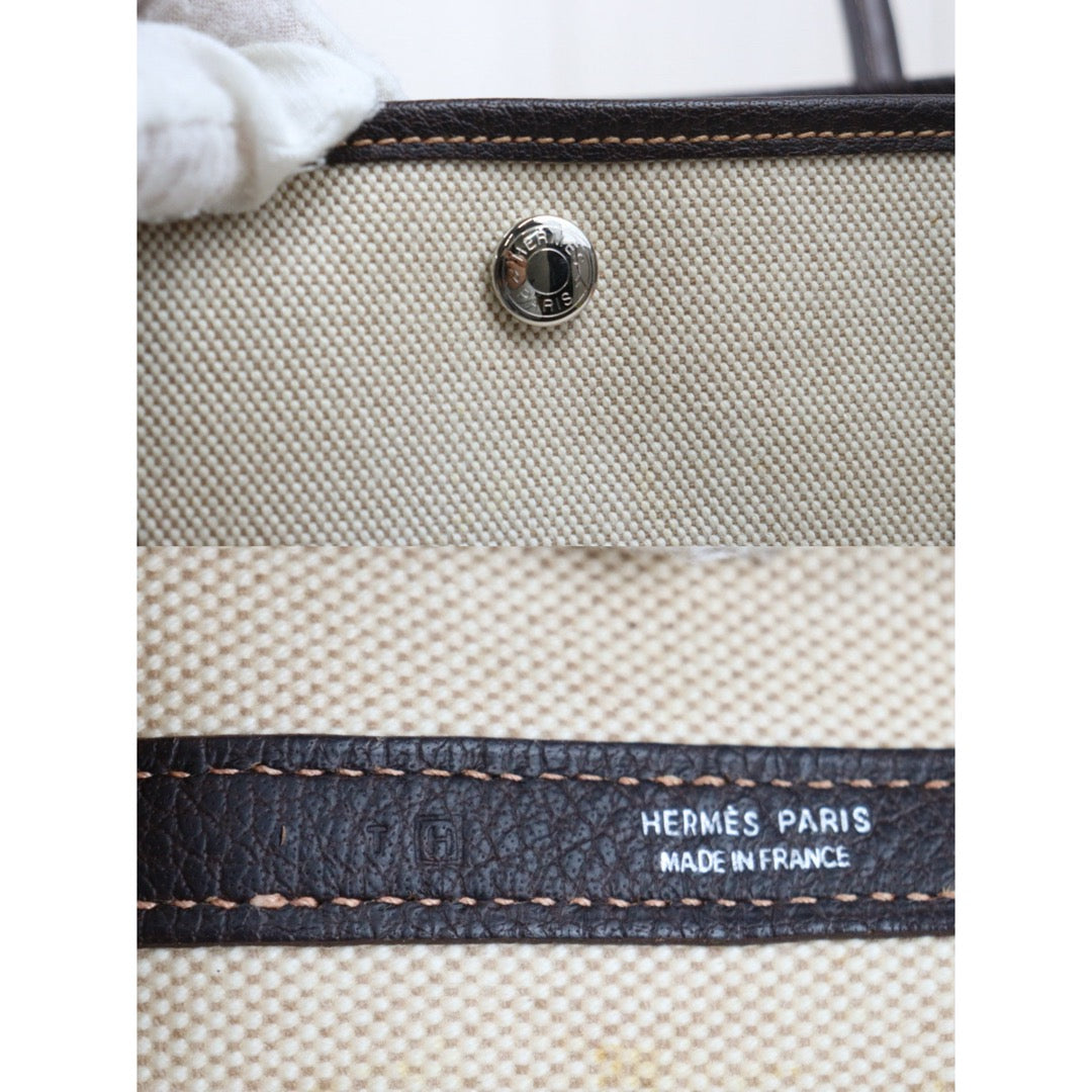 Very Good ( Rank A)｜ HERMES Garden Party PM Handbag □H Stamp Made In 2004 Year｜24121210