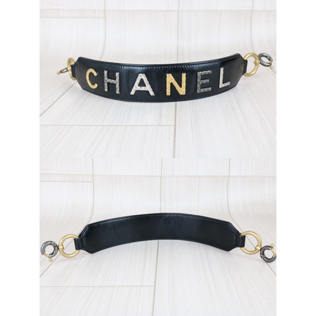 Include Entrupy Certificate of Authenticity｜Very Good ( Rank A) ｜CHANEL PM Gabrielle Calf Leather Shoulder Bag Black Made In 2020-2021Year｜S26051511