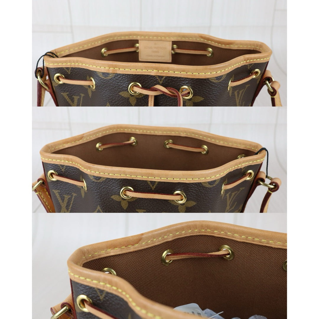 Include Entrupy Certificate of Authenticity｜Good ( Rank AB)｜ Louis Vuitton Monogram  Nano Noe  Shoulder Bag IC Chips Model｜X26042004