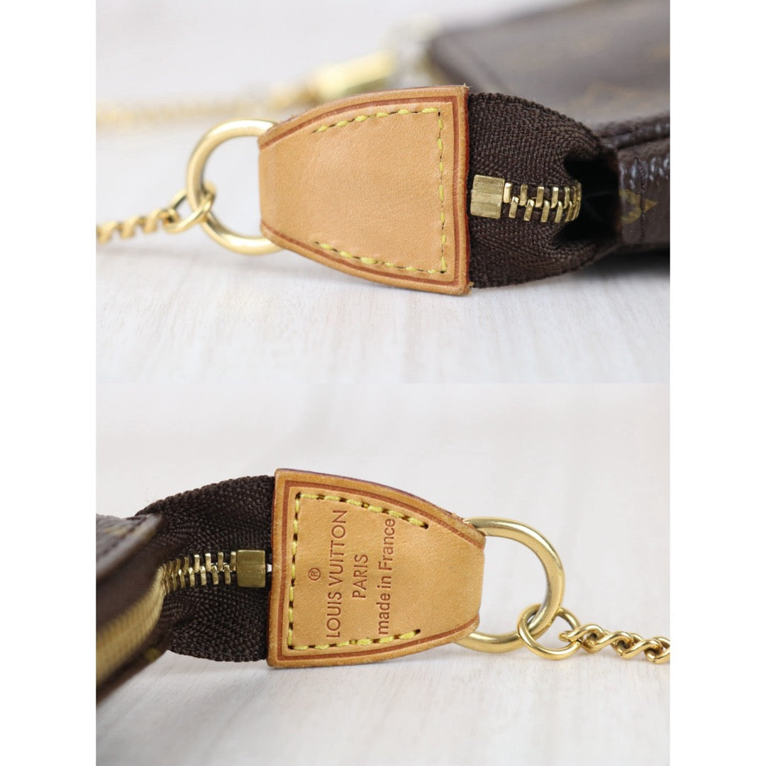 Include Entrupy Certificate of Authenticity｜Very Good ( Rank A) ｜ Louis Vuitton Monogram Mini Pochette Accessoire｜X26051711