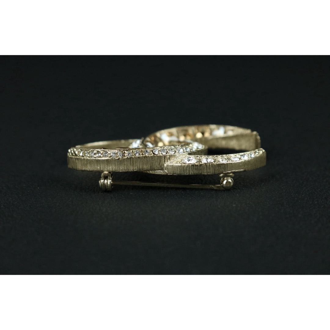 Include Authentic Detective Certificate of Authenticity｜Very Good ( Rank A)｜ CHANEL B15C Coco Mark  Rhinestone Brooch Made In 2015Year｜S26053002