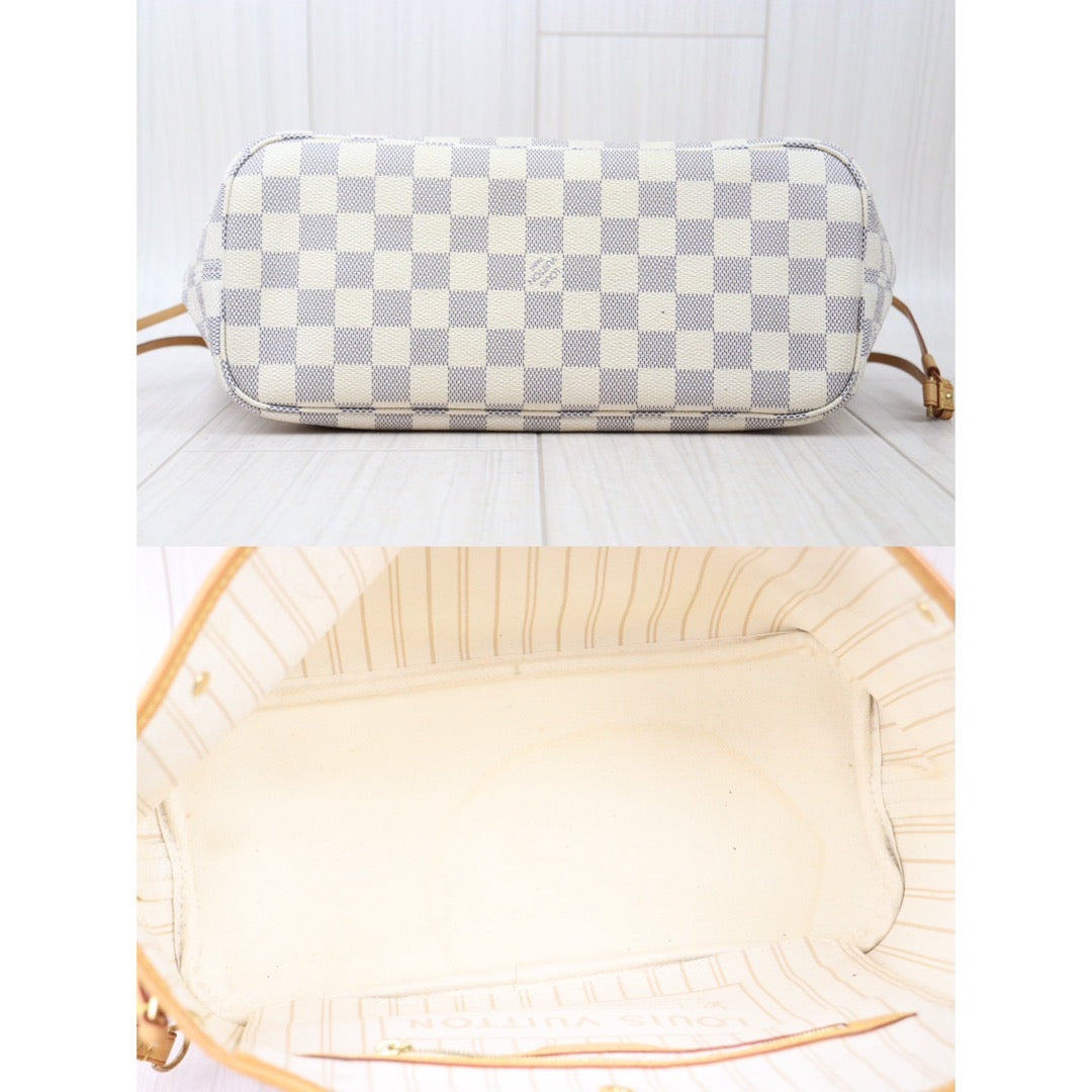 Rank AB ｜LV Damier Azur nevefull PM Shoulder Bag  With Pouch｜P24071107