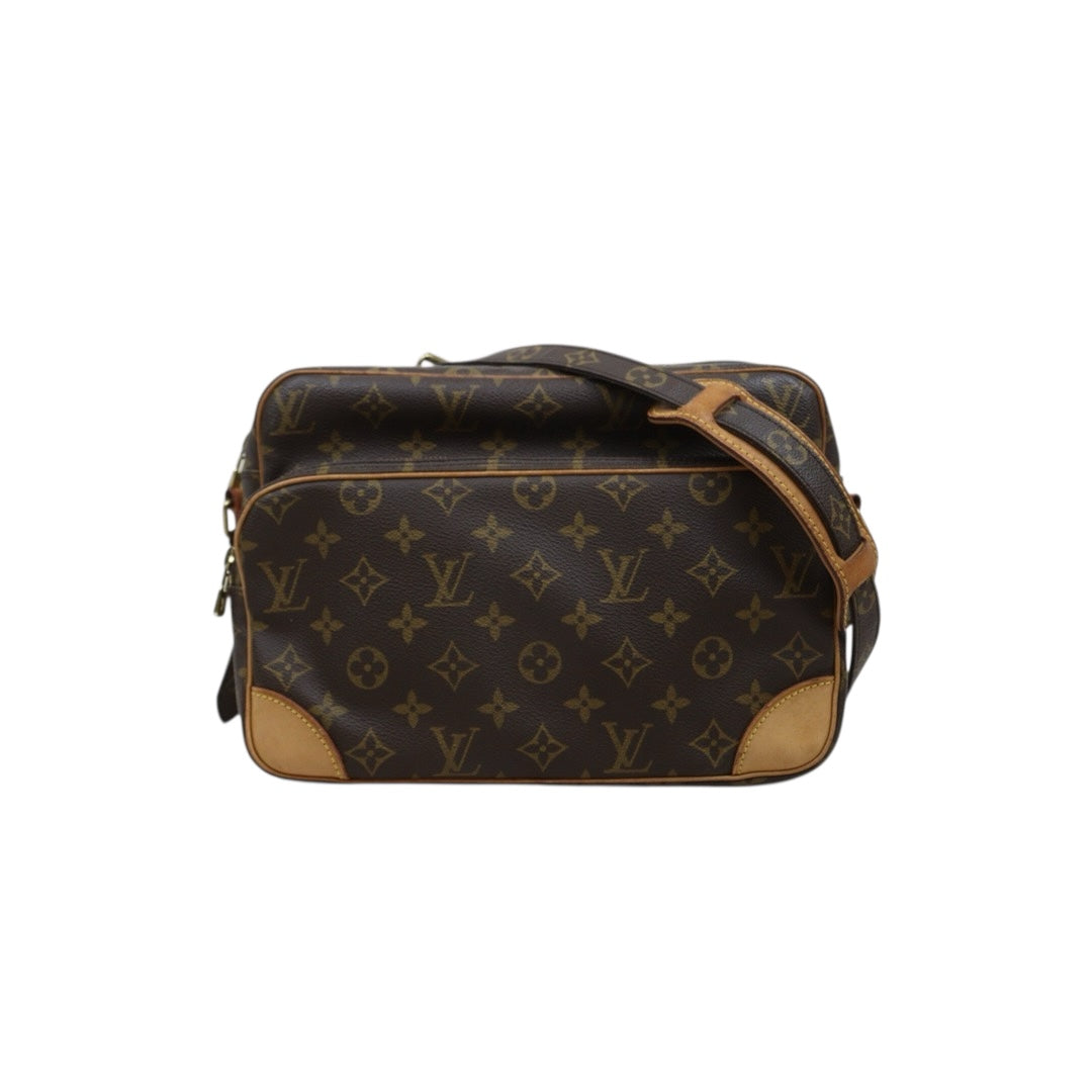 Include Entrupy Certificate of Authenticity｜Fair ( Rank B) ｜ Louis Vuitton Monogram Nile Shoulder Bag｜26011307