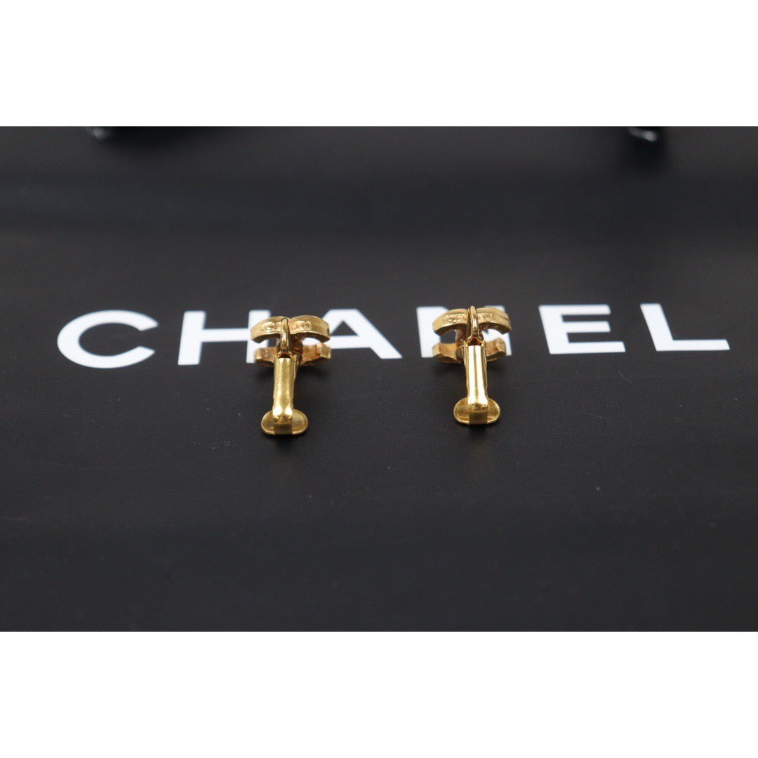 Rank A ｜CHANEL COCO Earrings 18k Gold Plated ｜24062019