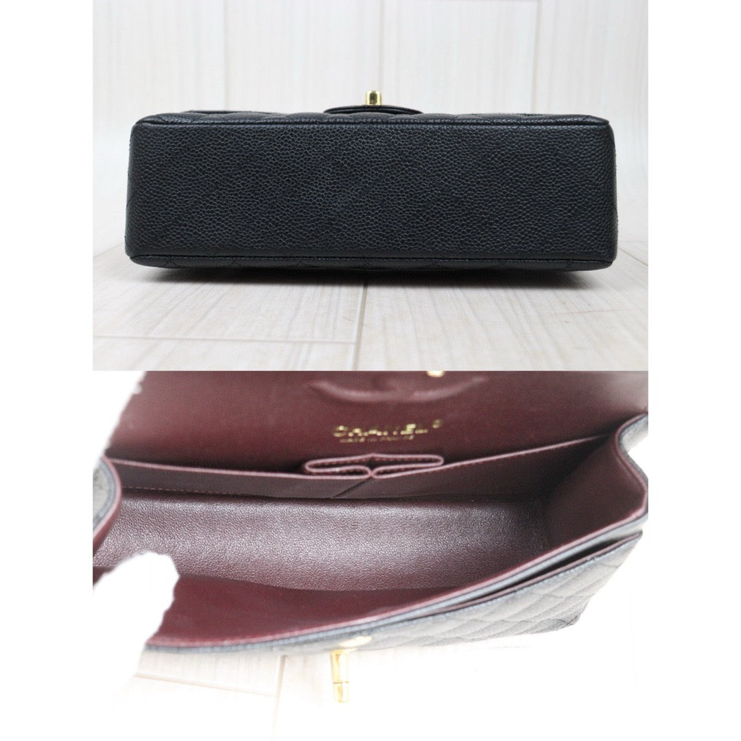 Excellent（Rank SA）｜ CHANEL Caviar Skin Matrasse Double Flap 23 Shoulder Bag Black Made In 2020 Year  ｜S25012703
