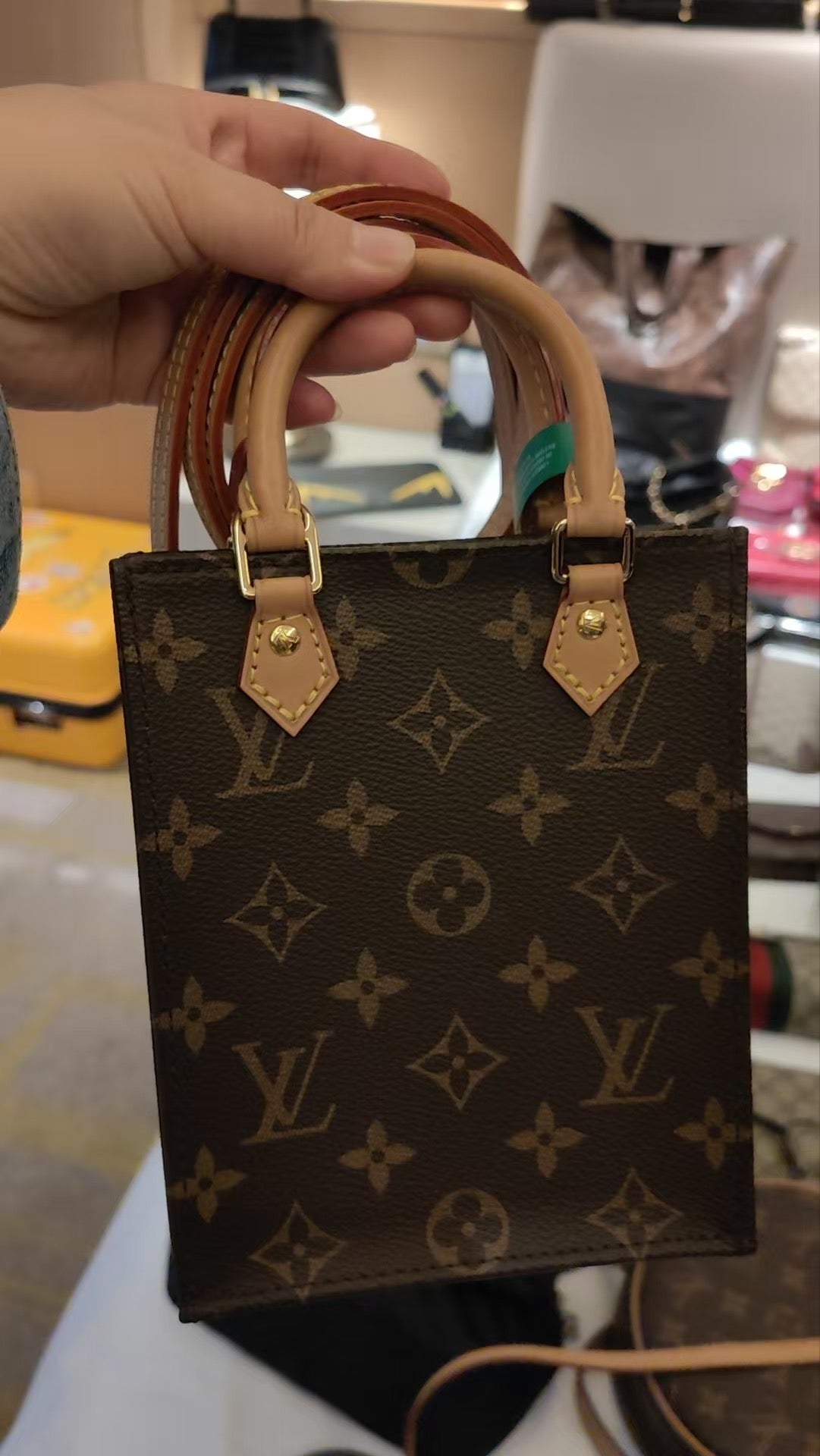 First installment 1/3｜Good ( Rank AB)｜LV Monogram Sac Pra MINI Tote Bag Shoulder Bag