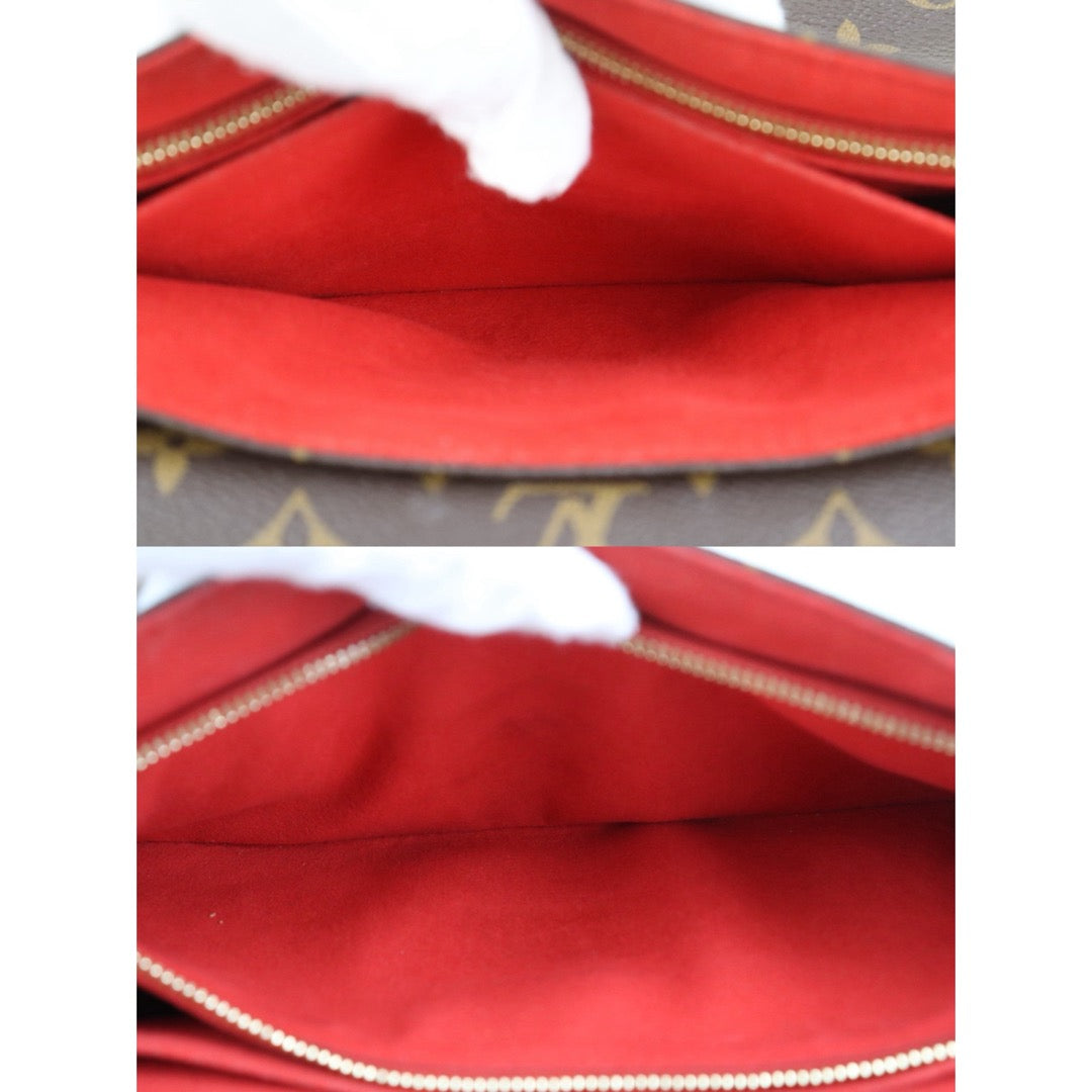 Include Entrupy Certificate of Authenticity｜Good ( Rank AB) ｜Louis Vuitton Monogram Sanit Placide Cerise Shoulder Bag ｜S26090728