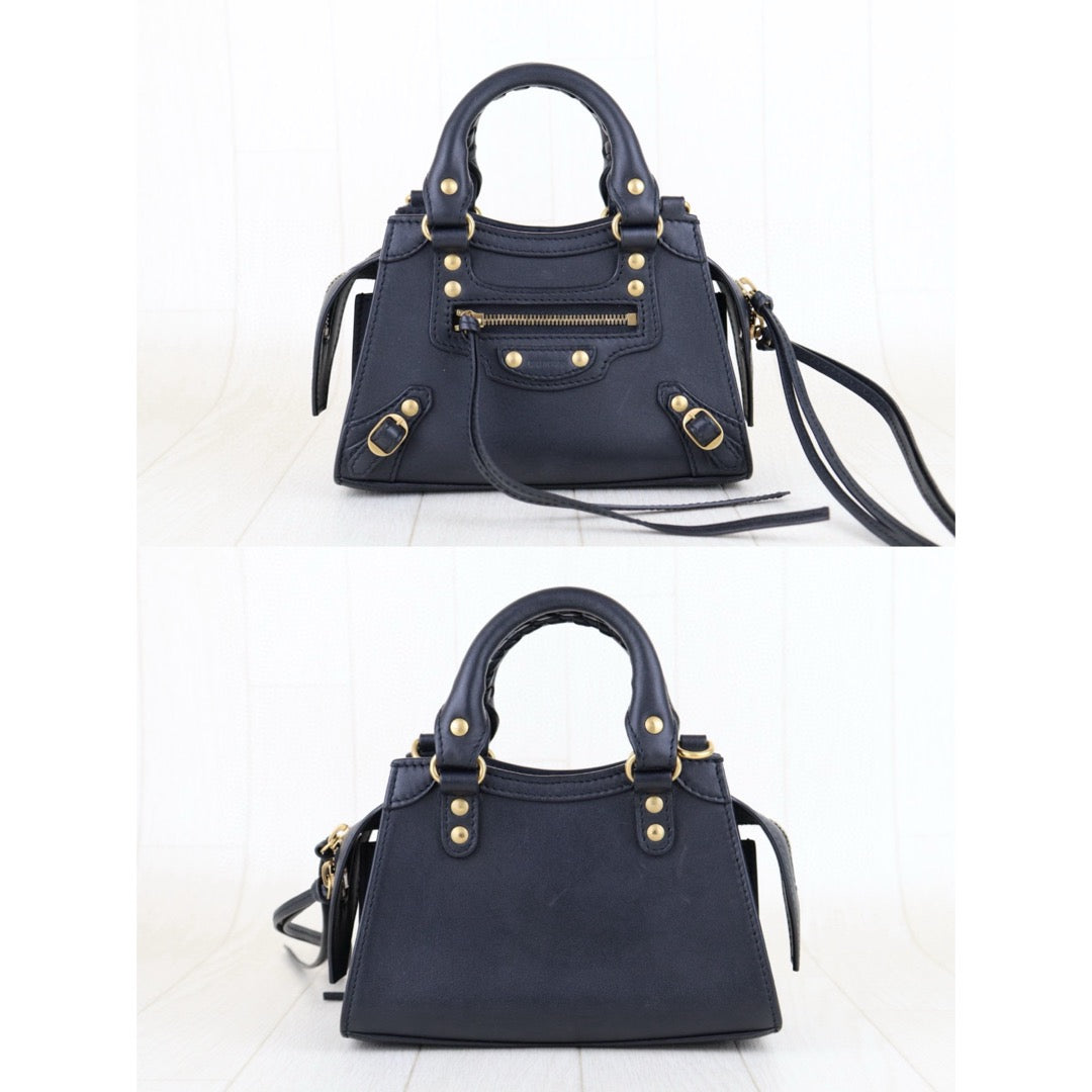 Very Good ( Rank A)｜Balenciaga Neo Classic Mini Shoulder Bag Black｜H25011316