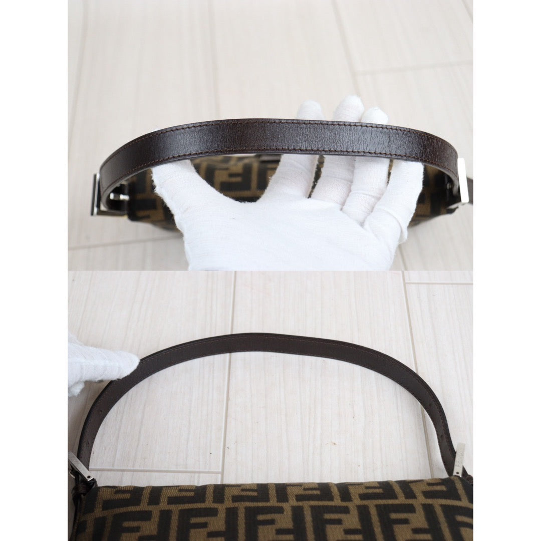 Rank A ｜ FENDI Zucca Mamma Baguette Shoulder Bag ｜23120702
