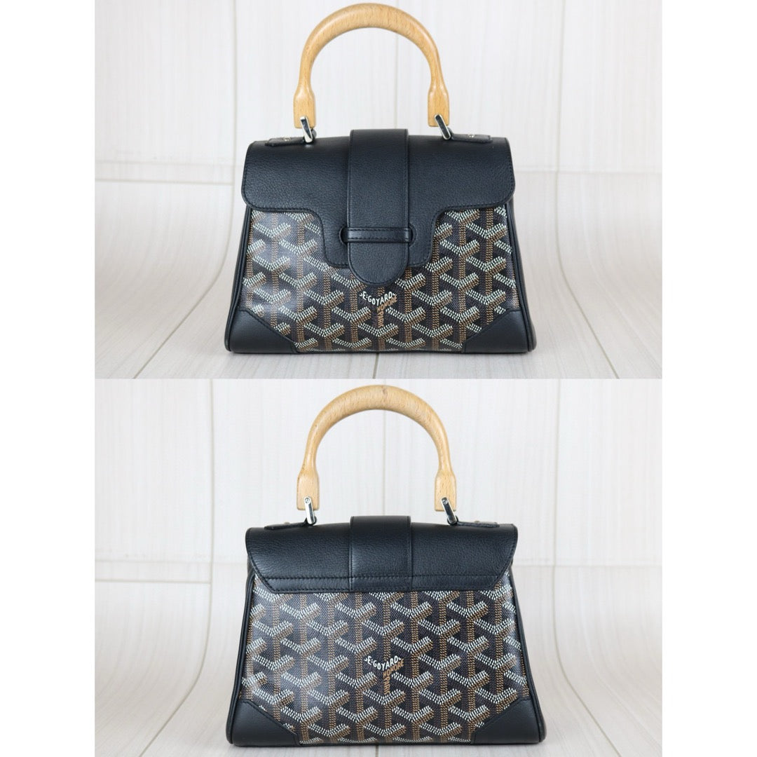 Very Good ( Rank A)｜ Goyard Mini Saigon Hand Bag With Shoulder Bag Black｜S24111701