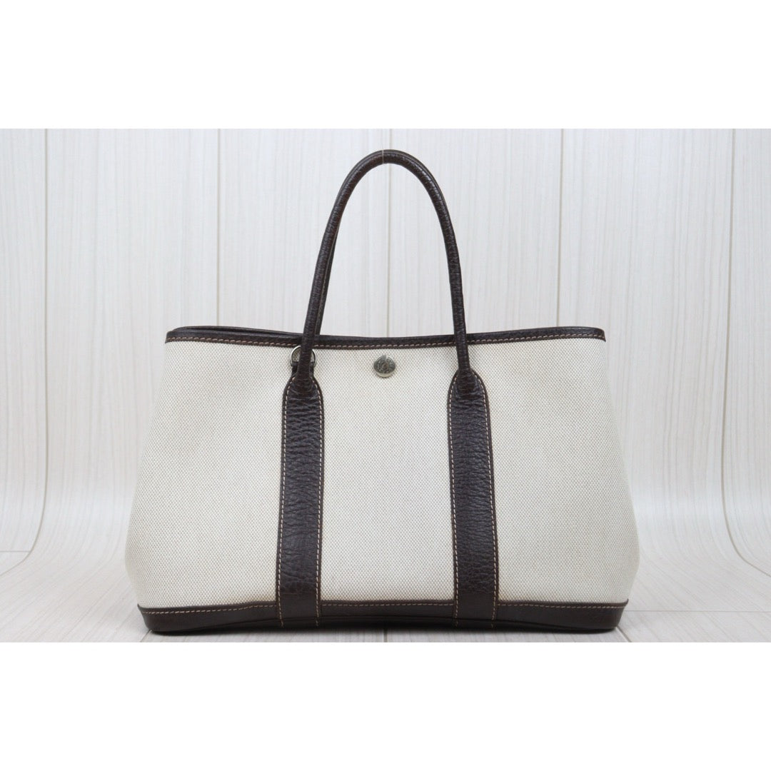 Good ( Rank AB)｜ HERMES Garden Party TPM Handbag □H Stamp Made In 2004 Year｜25111703