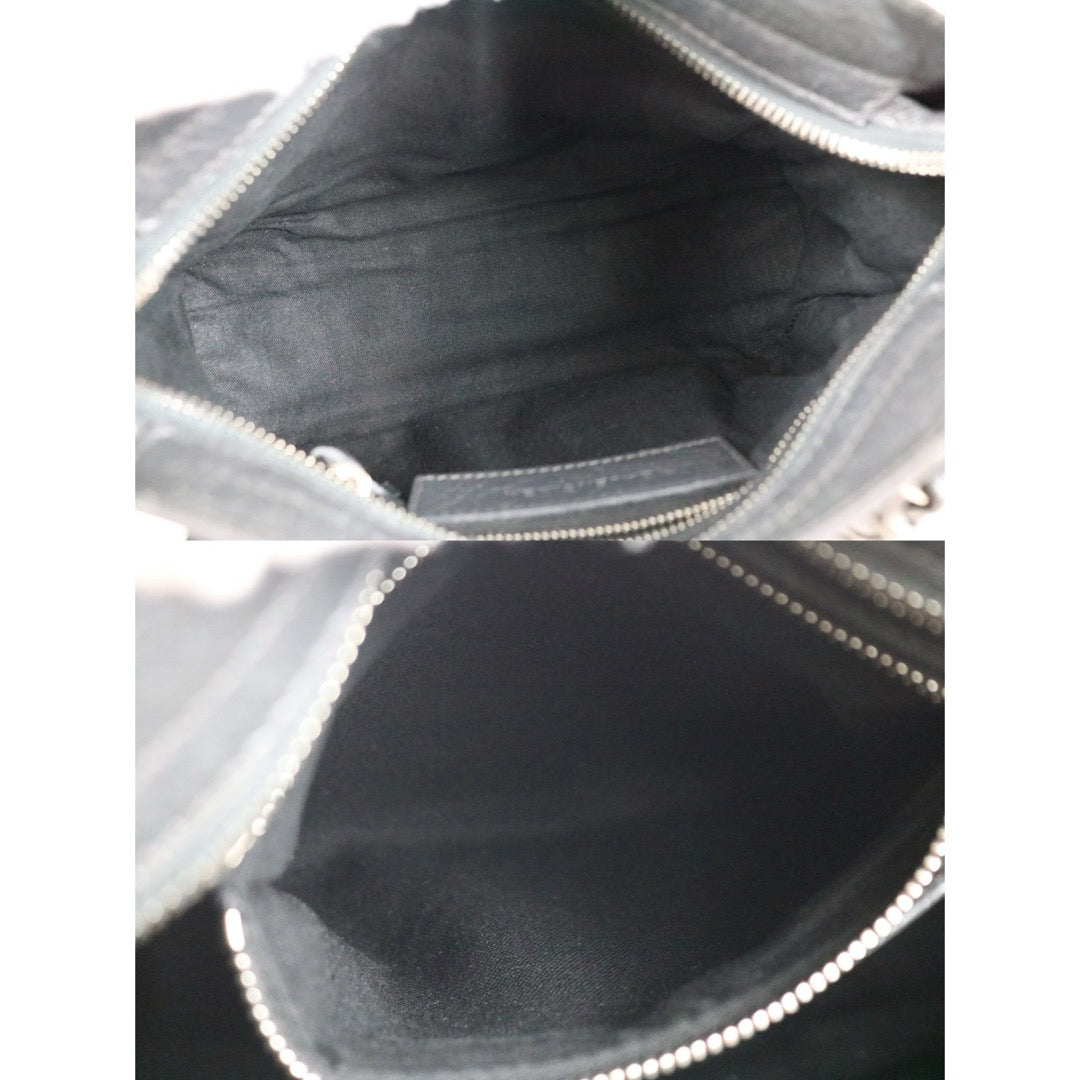 Include Entrupy Certificate of Authenticity｜Good ( Rank AB)｜Balenciaga Waxed Leather Classic City Mini Grey HandBag Shoulder Bag ｜S26070304