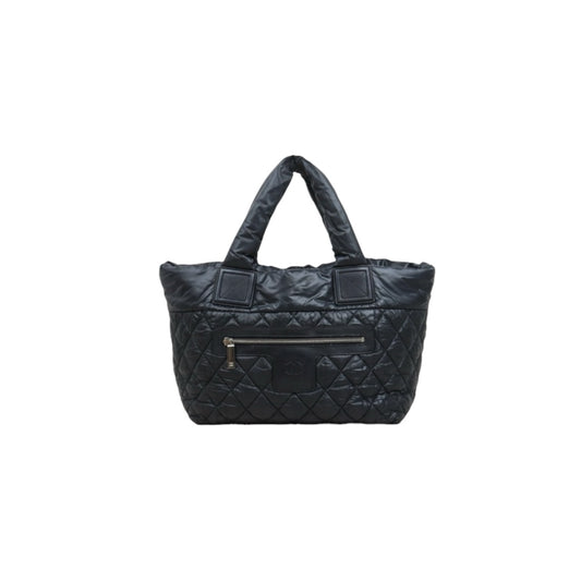 Good ( Rank AB)｜ CHANEL COCO On Down Tote Bag PM Black Made in 2010-2011Year ｜25082707