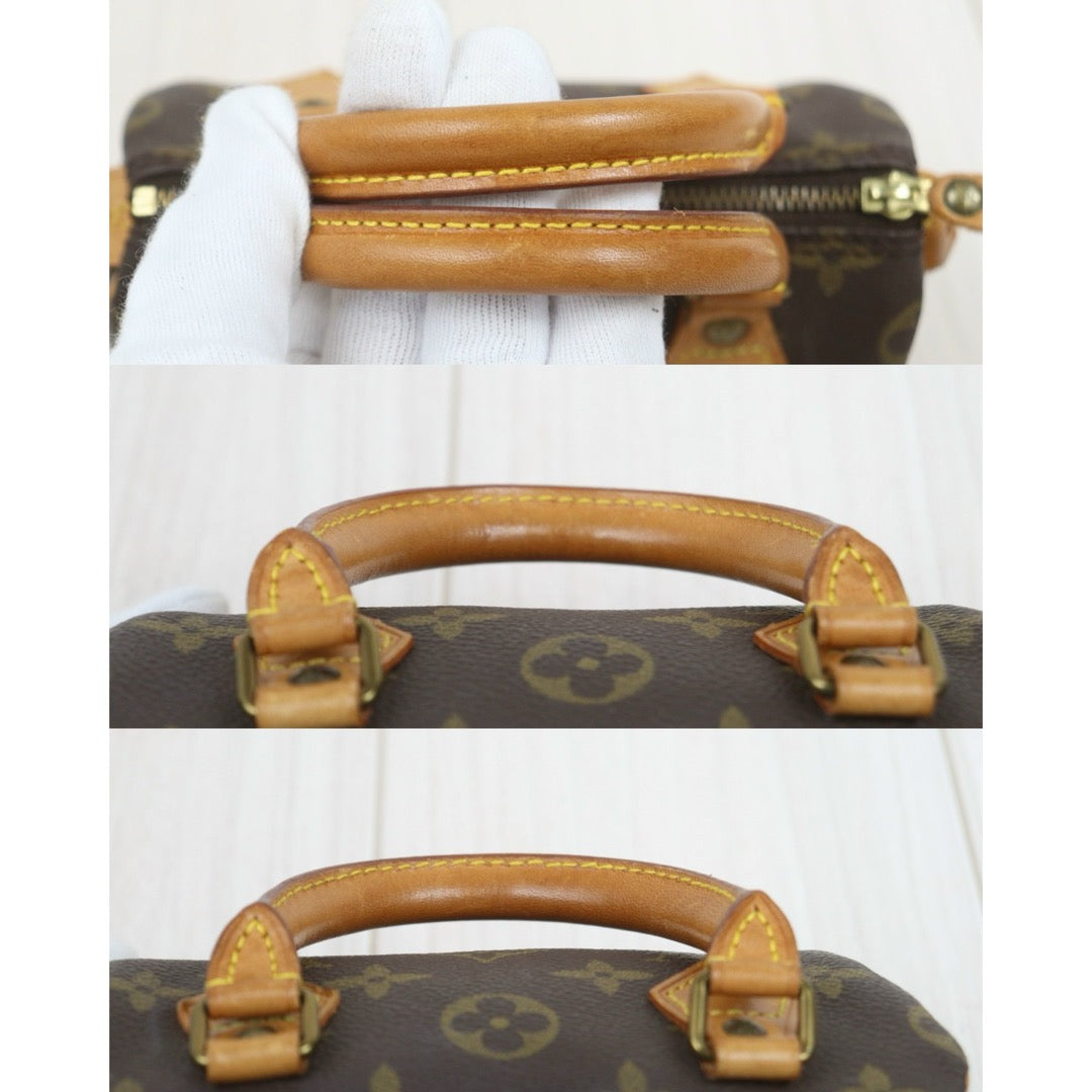 Include Entrupy Certificate of Authenticity｜Good ( Rank AB) ｜ Louis Vuitton Monogram Mini Speedy  Hand Bag With Shoulder Strap｜26090704