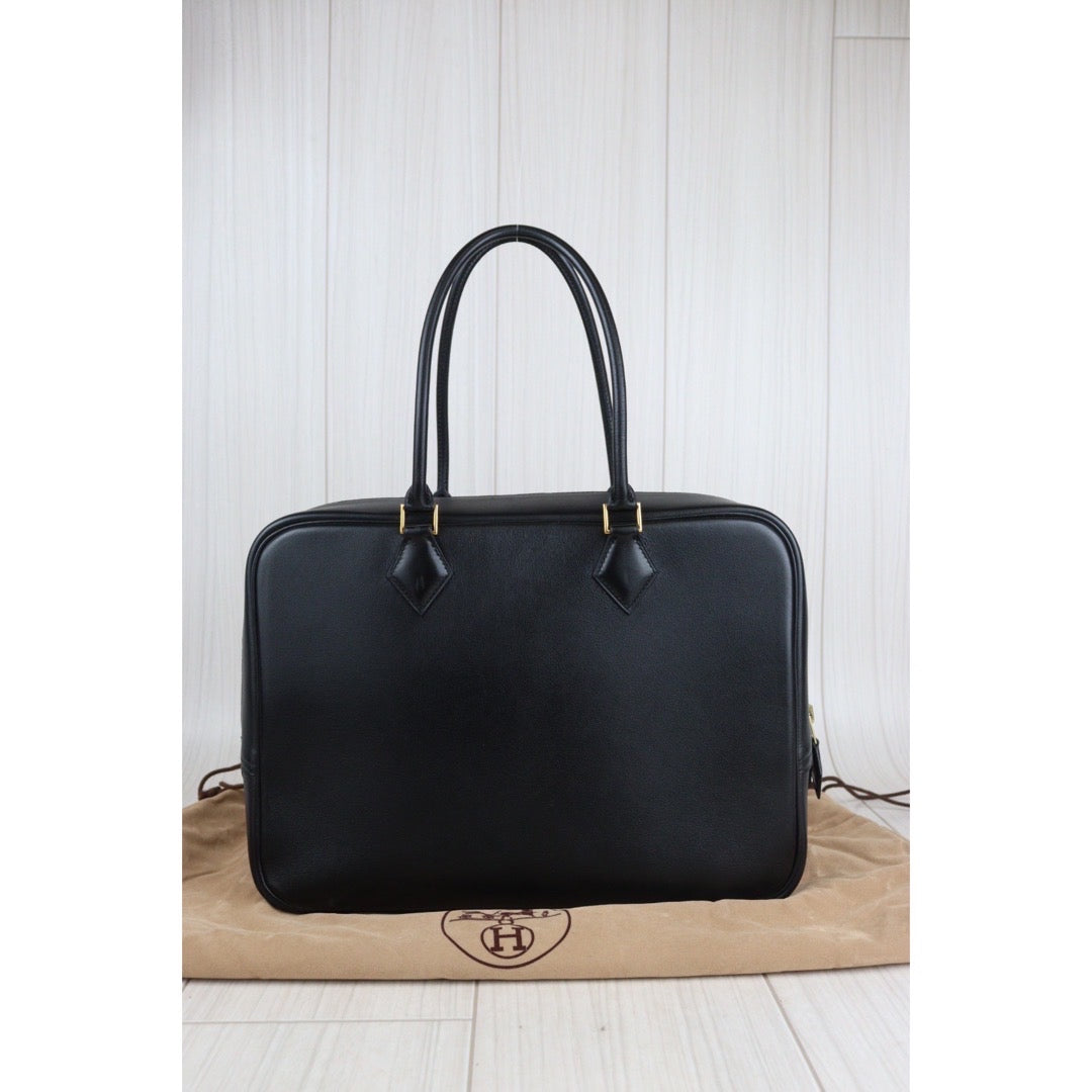 Rank A｜ HERMES Plume 32 HandBag Black ◽︎C Stamp｜V23080102