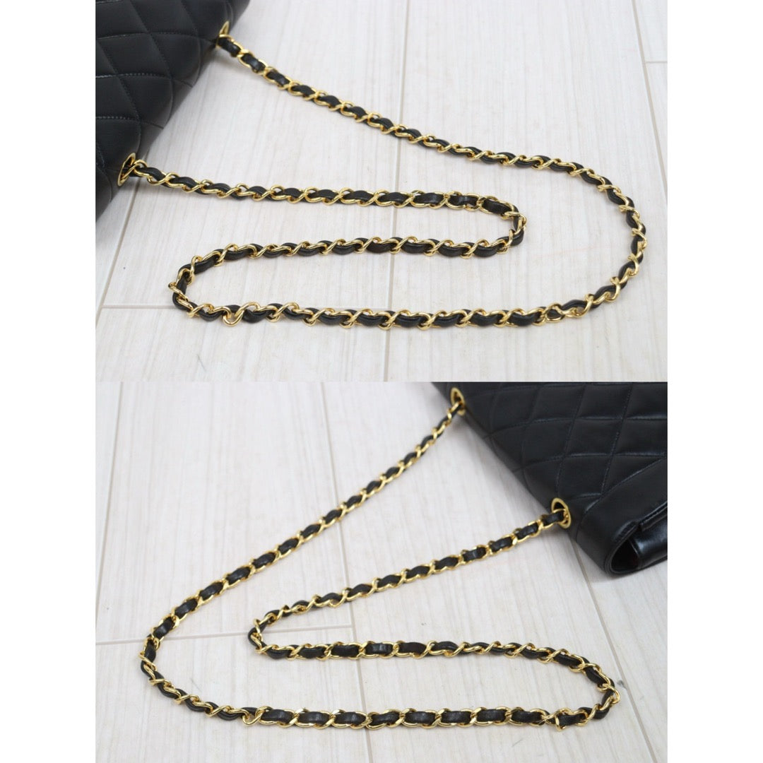 Include Entrupy Certificate of Authenticity｜Good ( Rank AB)｜ CHANEL  Lamb Skin Matrasse Chain  Diana 22 Shoulder Bag Made in 1991-1994Year｜26040604