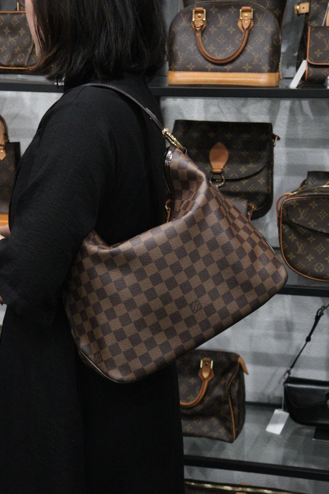 Rank A ｜LV Damier Delightful PM Shoulder Bag｜23122107