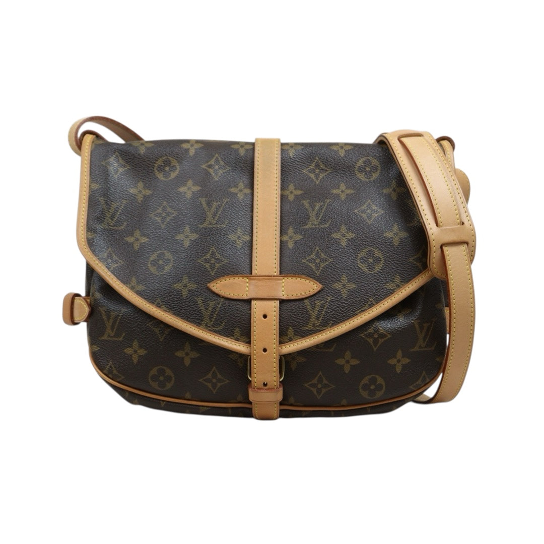 Include Entrupy Certificate of Authenticity｜Good ( Rank AB)｜ Louis Vuitton Monogram Saumur 30 Shoulder Bag｜26041305