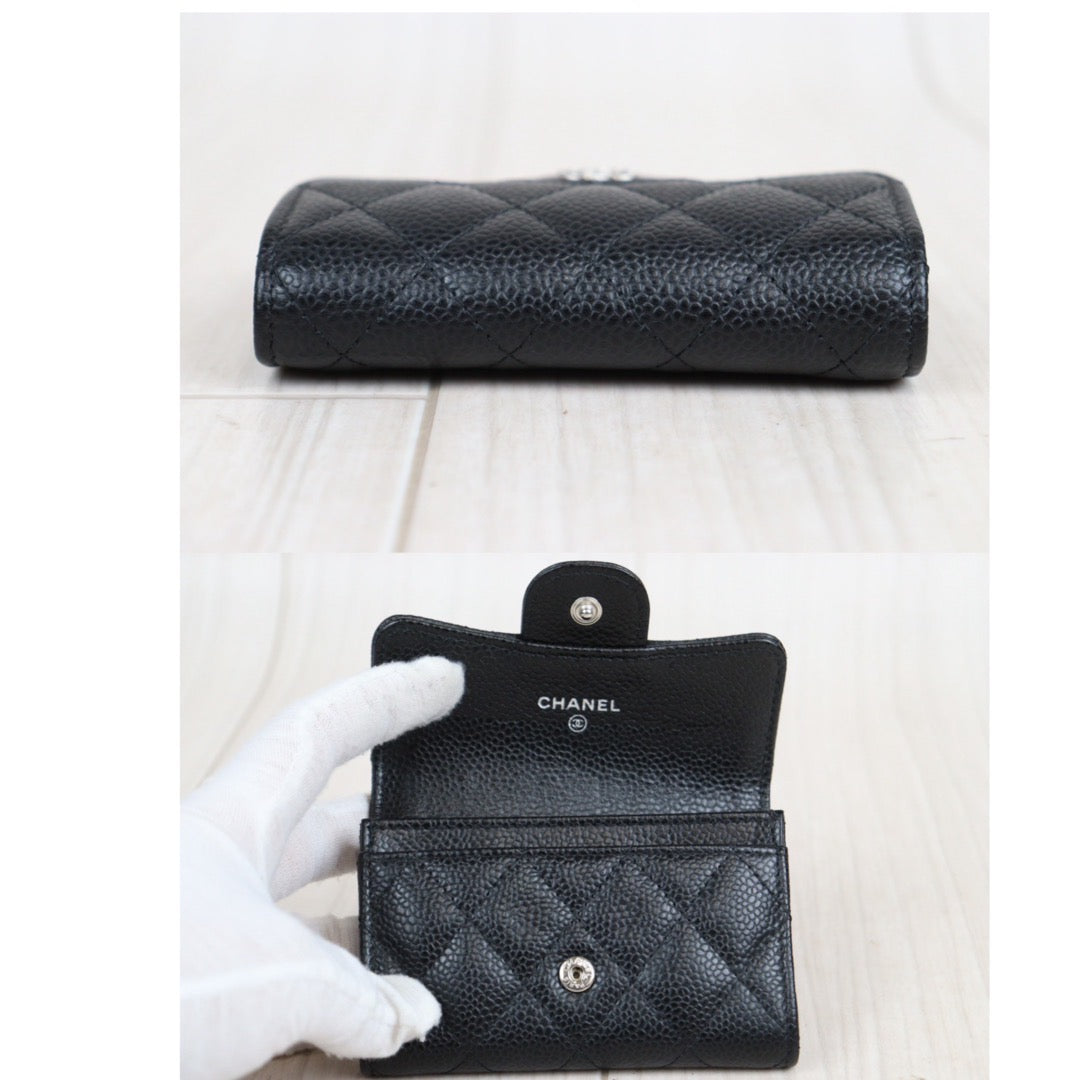 Rank A ｜Chanel Caviar Skin Card Holders Made In 2018-2019 Year｜｜23112710