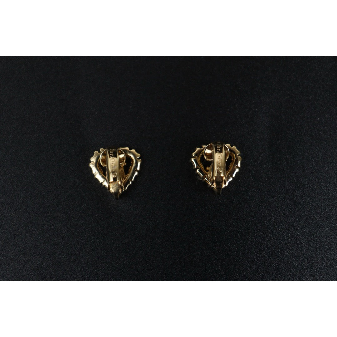 Very Good ( Rank A) ｜ Dior Heart Rhinestone Earring ｜V25061911