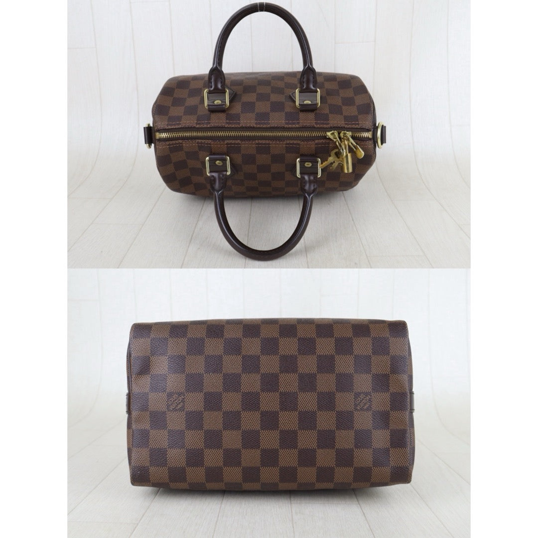 Include Entrupy Certificate of Authenticity｜Good ( Rank AB)｜ Louis Vuitton Damier Speedy 25 Hand Bag With Shoulder Strap ｜S26061503
