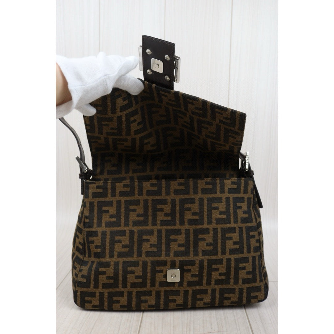 Good ( Rank AB)｜ FENDI Zucca Mamma Baguette Shoulder Bag ｜25042103