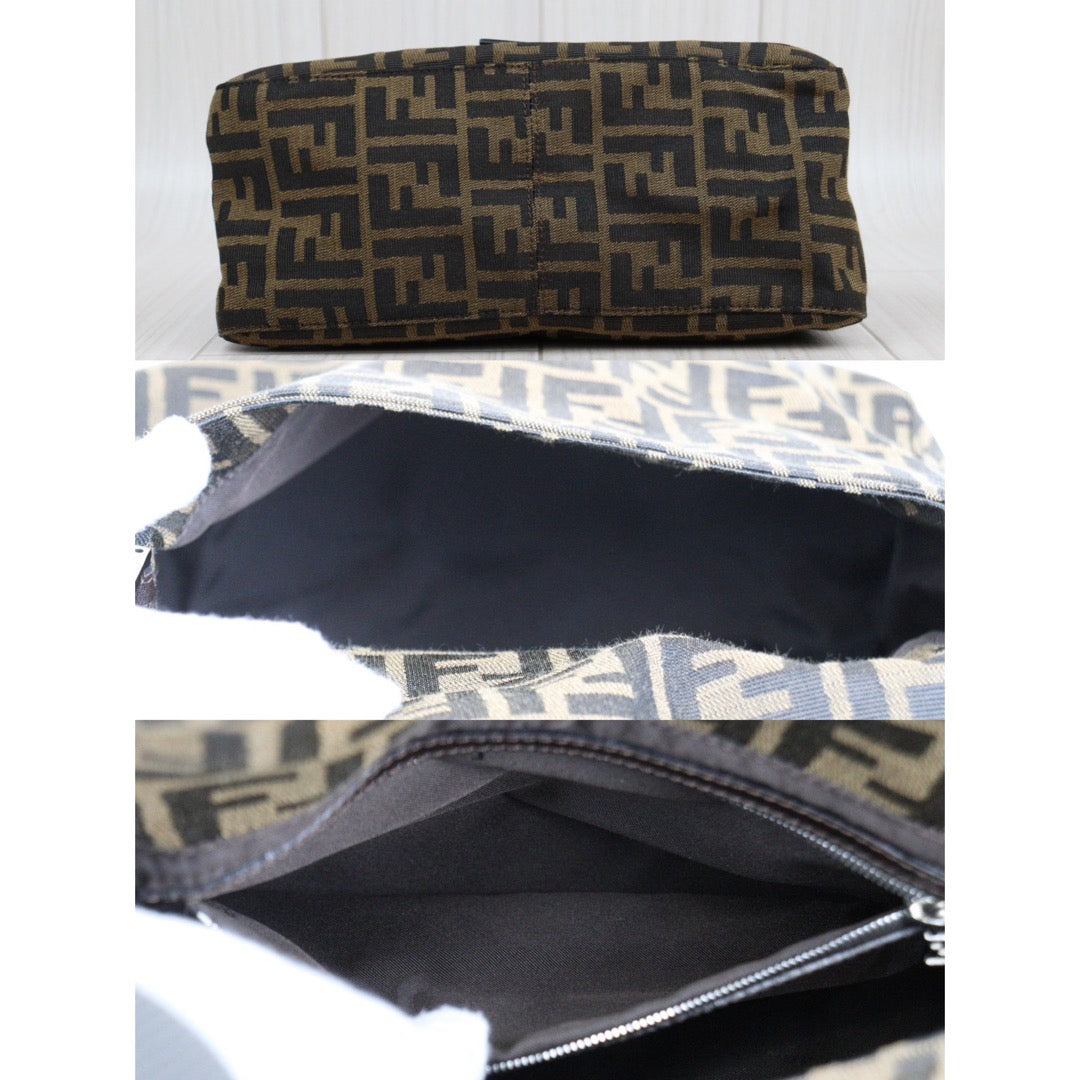 Rank A｜ FENDI Zucca Mamma Baguette Shoulder Bag ｜24022711