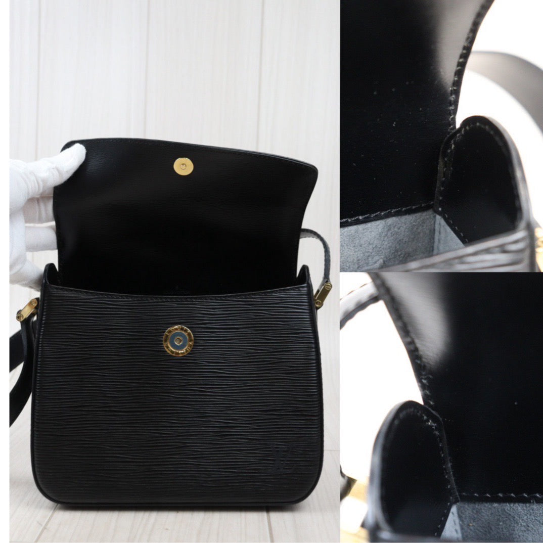 Rank A｜ LV Epi Shoulder Bag Black｜24041802
