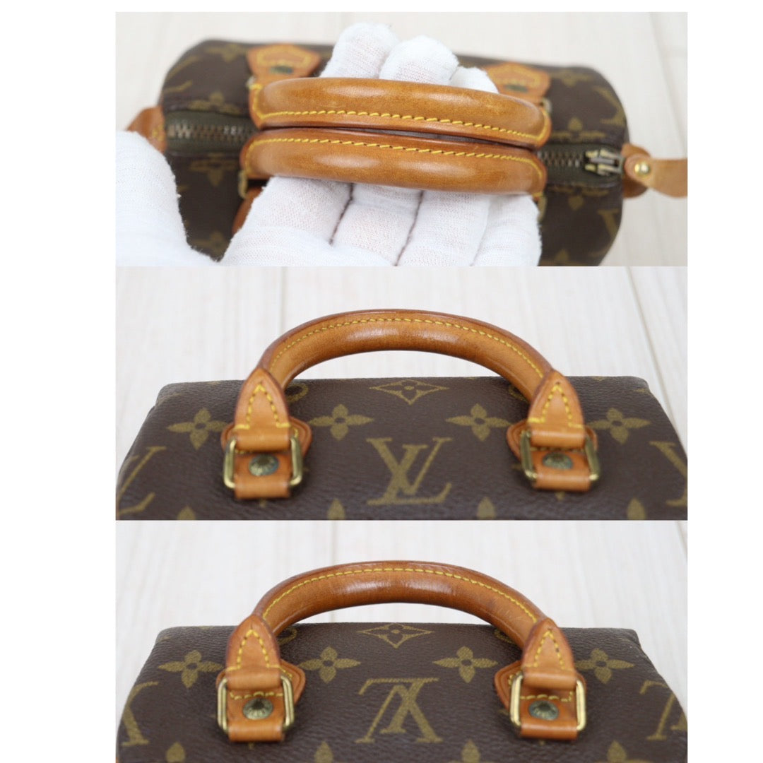Rank AB ｜ LV Monogram Mini Speedy Handbag With Shoulder Strap｜24040807