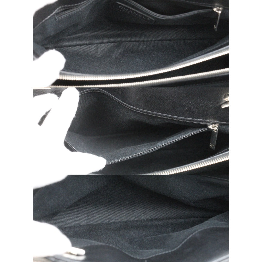 Very Good ( Rank A)｜ CHANEL Matrasse Chain Tote Bag Caviar Skin Black  Made In 2012-2013 Year｜S25071001