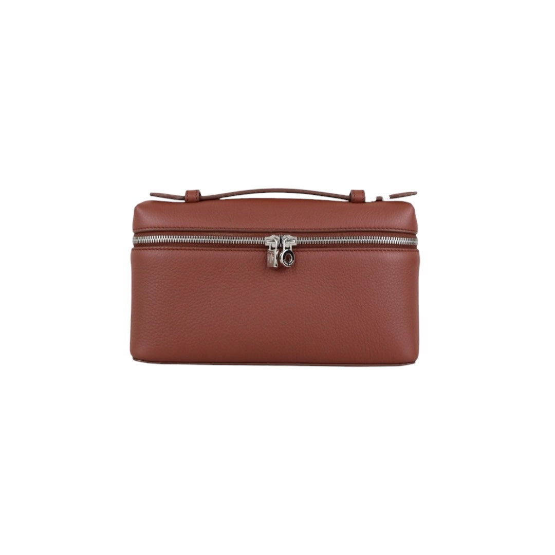Excellent（Rank SA）｜Loro Piana Extra Pocket 19 Leather Top Handle Bag Shoulder Bag Brick Red ｜W25070804