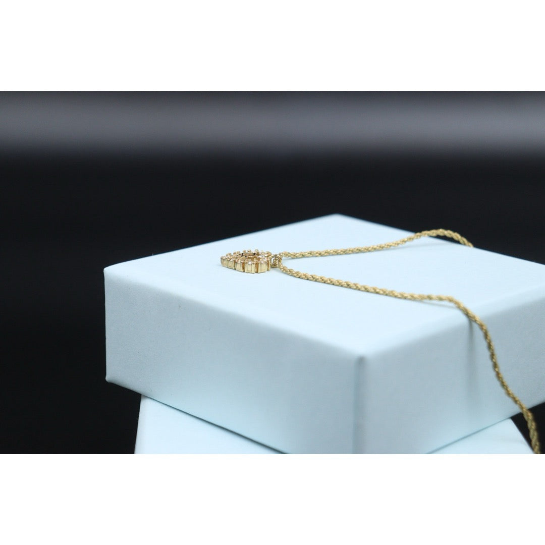 Good ( Rank AB) ｜ Dior Heart Rhinestone Necklace ｜V25071016