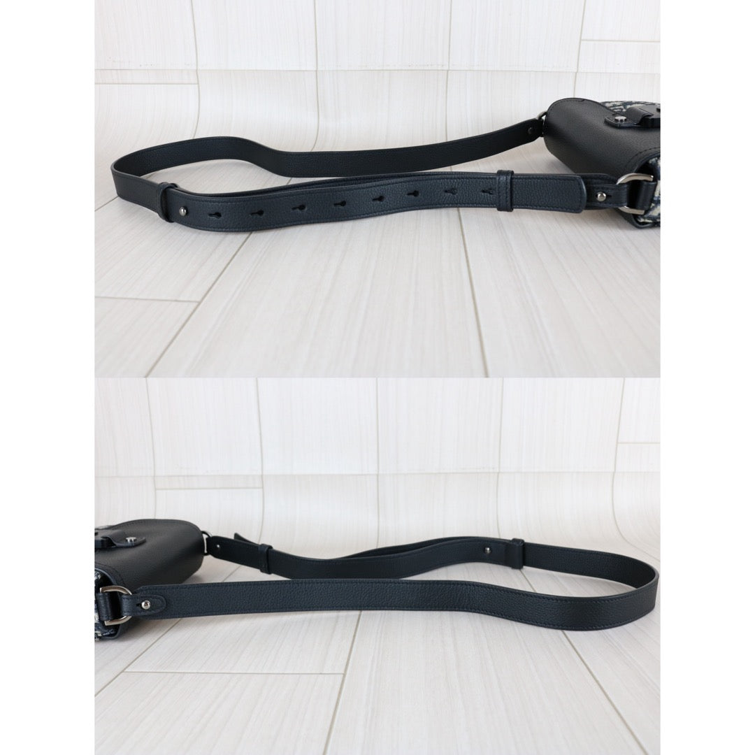 Very Good ( Rank A)｜   Dior Trotter Obilque Jacquard Mini Saddle Shoulder Bag ｜S25112904