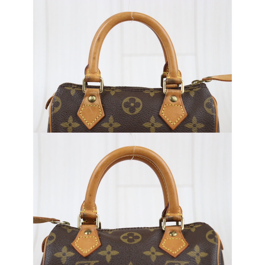 Rank AB ｜ LV Monogram Mini Speedy Handbag With Shoulder Strap｜24012902