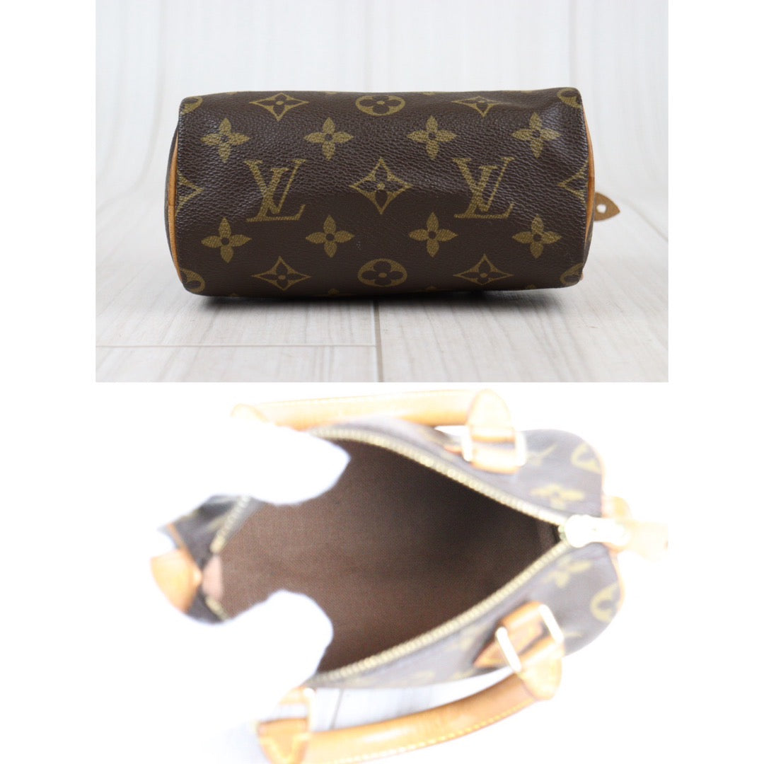 Rank AB ｜ LV Monogram Mini Speedy Handbag With Shoulder Strap｜24012902
