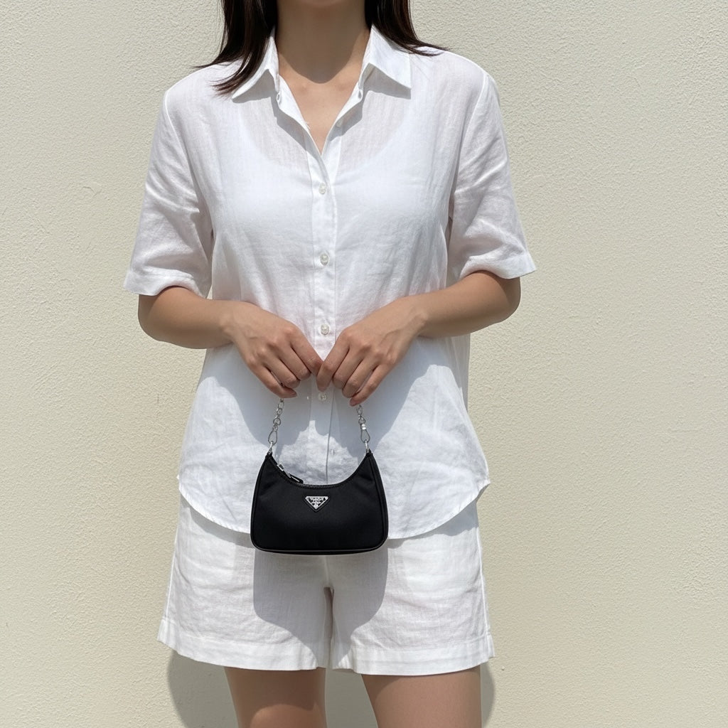 Include Entrupy Certificate of Authenticity｜Very Good ( Rank A) ｜ PRADA Nylon HOBO Shoulder Bag  Black｜S26040503