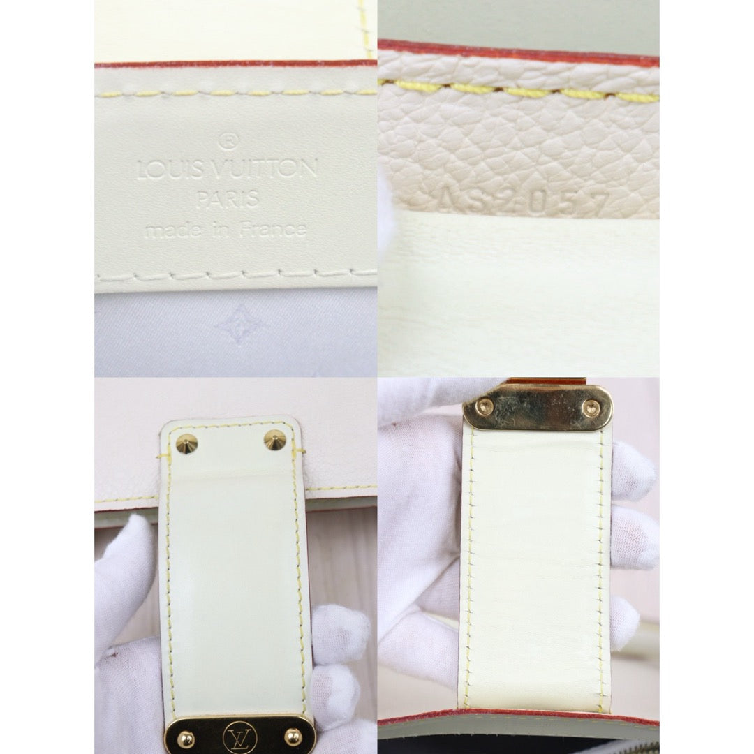 Good ( Rank AB)｜ LV Fabulo Suhari Studded Handbag White ｜Y25072903