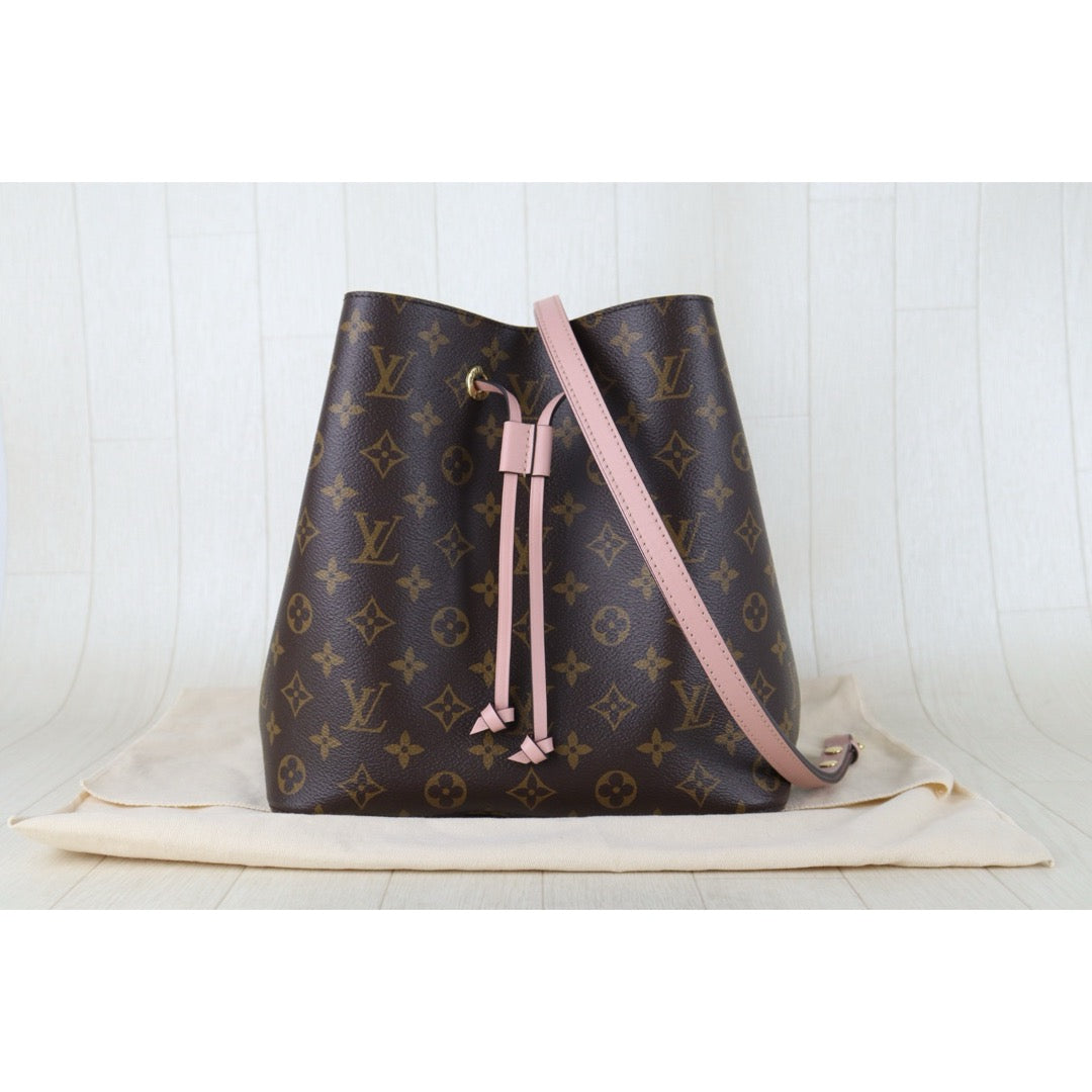 Include Entrupy Certificate of Authenticity｜Very Good ( Rank A)｜ Louis Vuitton Monogram Neo Noe Shoulder Bag Pink IC Chips Model｜H26062201