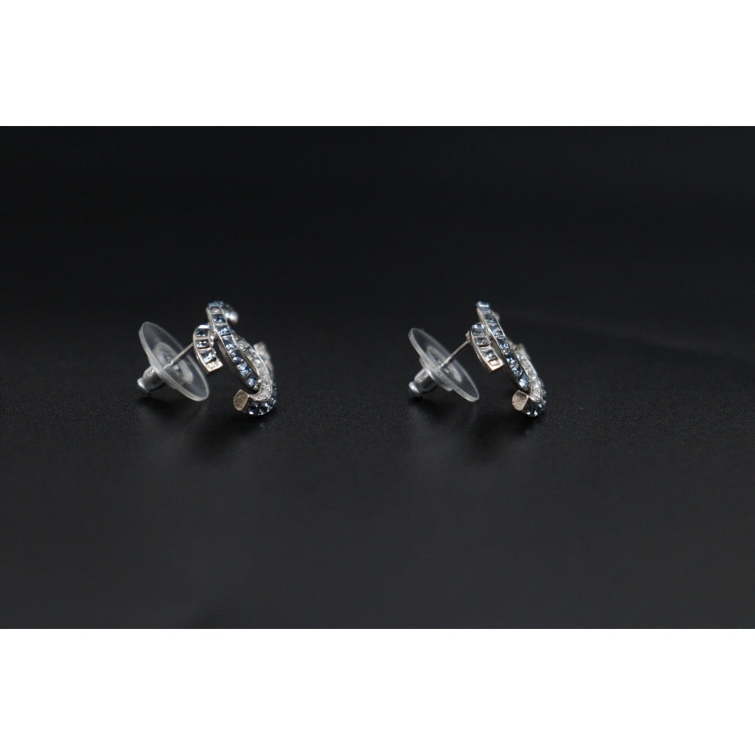 Excellent（Rank SA）｜ CHANEL F19P Coco Mark Rhinestone  Earrings Made In 2019Year｜S26031005