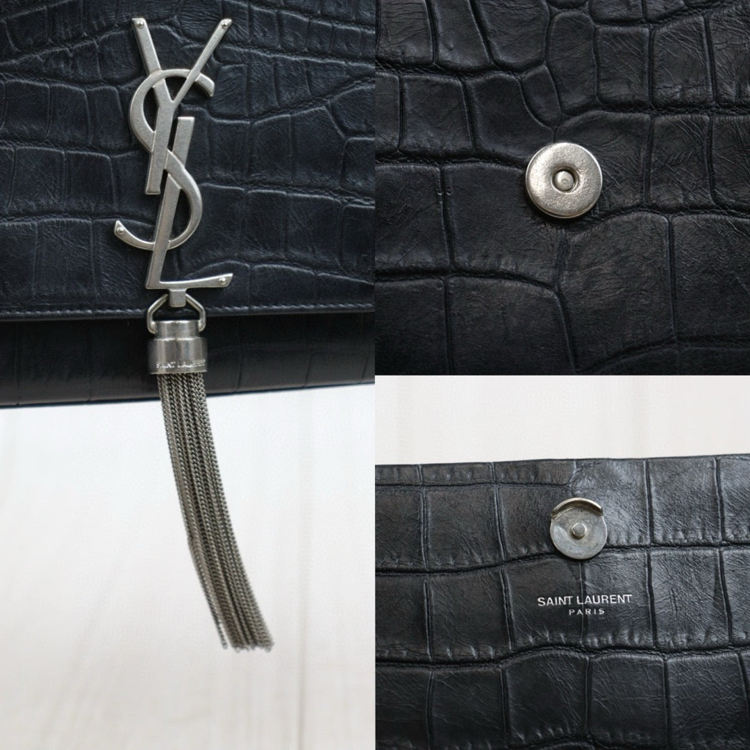 Good ( Rank AB)｜  Saint Laurent YSL Kate Shoulder Bag Black｜W25051602