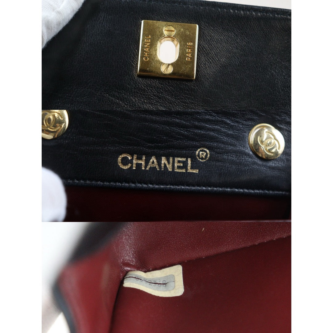 Good ( Rank AB) ｜ CHANEL  Lamb Skin Chain Mini CF  Shoulder Bag Made in 1986-1988Year ｜Y24082603