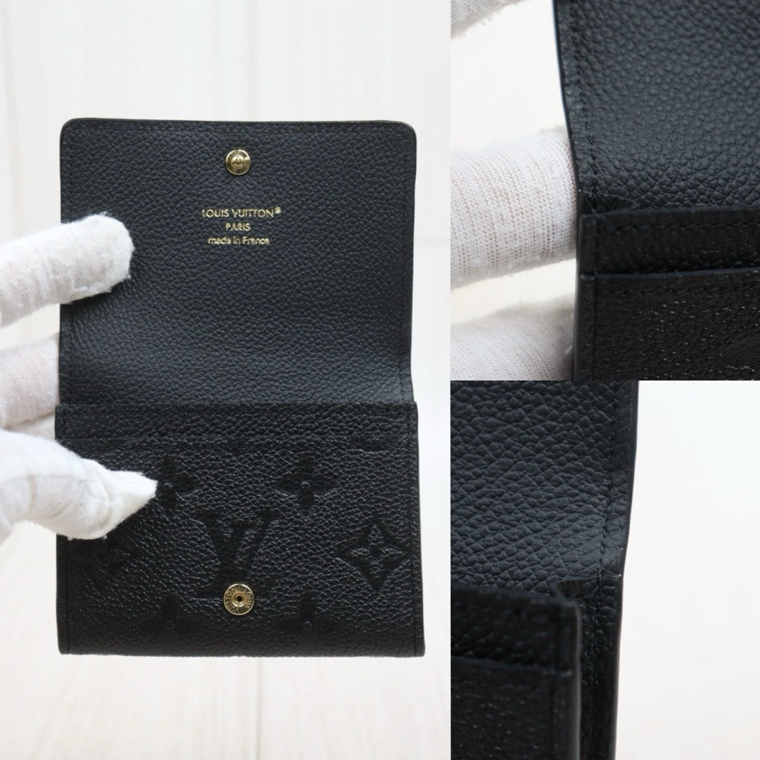Very Good ( Rank A)｜Full Set  LV Monogram  Empreinte  Porto Carte  Black Card Holder IC Chips Model ｜26030506